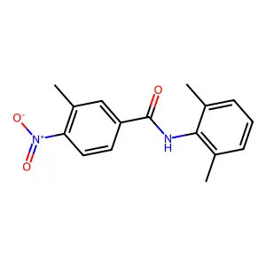 Benzamide, N-(2,6-dimethylphenyl)-3-methyl-4-nitro- structure