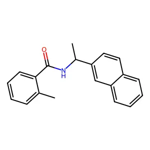 2-Methyl-N-(1S-naphthalen-2-yl-ethyl)-benzamide structure