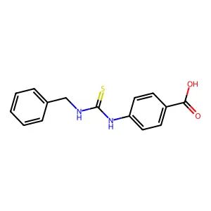 4-(3-Benzyl-thioureido)-benzoic acid structure
