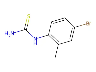 N-(4-Bromo-2-methylphenyl)thiourea structure