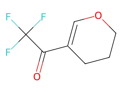 1-(3,4-dihydro-2H-pyran-5-yl)-2,2,2-trifluoroethan-1-one structure