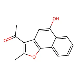 1-(5-Hydroxy-2-methylnaphtho[1,2-b]furan-3-yl)ethanone structure