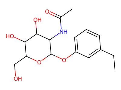 N-[2-(3-ethylphenoxy)-4,5-dihydroxy-6-(hydroxymethyl)oxan-3-yl]acetamide structure