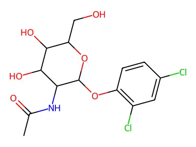 N-[2-(2,4-dichlorophenoxy)-4,5-dihydroxy-6-(hydroxymethyl)oxan-3-yl]acetamide structure