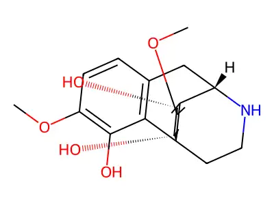 (6beta,7beta,9alpha,13alpha)-8,14-Didehydro-3,8-dimethoxymorphinan-4,6,7-triol structure