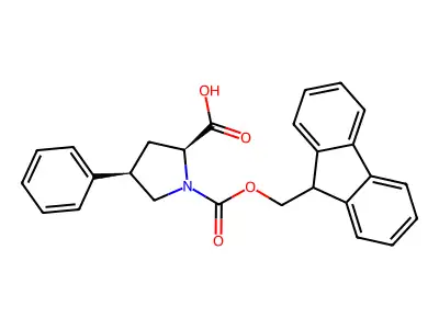 Fmoc-Pro(4R-Ph)-OH structure