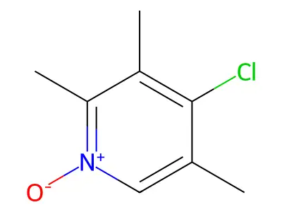 4-Chloro-2,3,5-trimethyl-1-oxidopyridin-1-ium structure