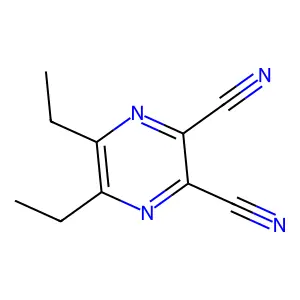 5,6-Diethylpyrazine-2,3-dicarbonitrile structure