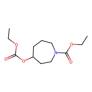 Ethyl 4-[(ethoxycarbonyl)oxy]hexahydro-1H-azepine-1-carboxylate structure