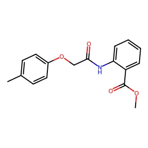 Methyl 2-(((4-methylphenoxy)acetyl)amino)benzoate structure