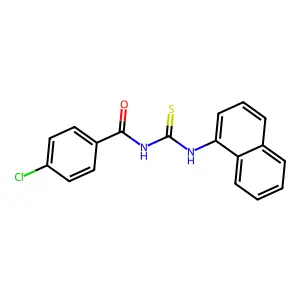 4-chloro-N-(naphthalen-1-ylcarbamothioyl)benzamide structure