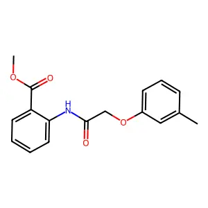 Methyl 2-{[(3-methylphenoxy)acetyl]amino}benzoate structure