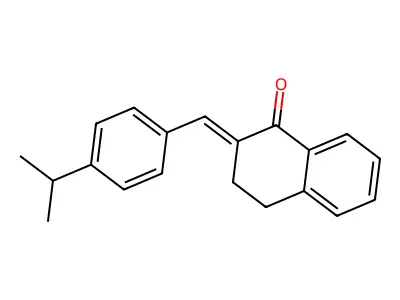 (2E)-2-{[4-(propan-2-yl)phenyl]methylidene}-1,2,3,4-tetrahydronaphthalen-1-one structure