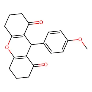 9-(4-Methoxyphenyl)-3,4,5,6,7,9-hexahydro-1H-xanthene-1,8(2H)-dione structure