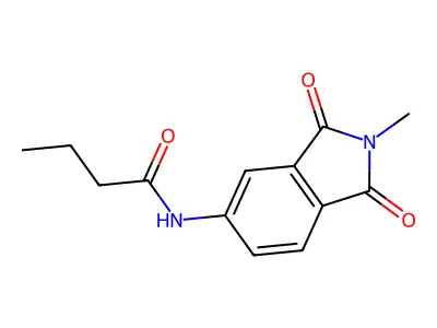 N-(2-methyl-1,3-dioxo-2,3-dihydro-1H-isoindol-5-yl)butanamide structure