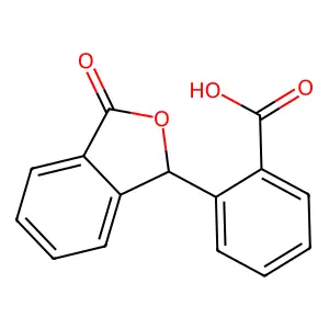2-(3-Oxo-1,3-dihydro-2-benzofuran-1-YL)benzoic acid structure