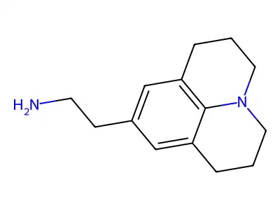 2-(1,2,3,5,6,7-Hexahydropyrido[3,2,1-ij]quinolin-9-yl)ethanamine structure