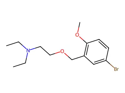 Triethylamine, 2-(5-bromo-2-methoxybenzyloxy)- structure