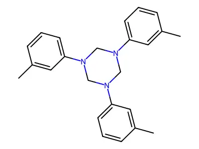 1,3,5-Triazine, hexahydro-1,3,5-tris(3-methylphenyl)- structure