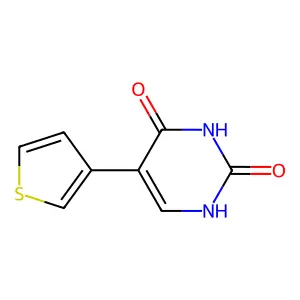 5-thiophen-3-yl-1H-pyrimidine-2,4-dione structure