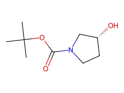 tert-Butyl (3S)-3-hydroxypyrrolidine-1-carboxylate structure