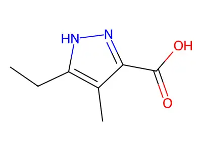 5-Ethyl-4-methyl-1H-pyrazole-3-carboxylic acid structure