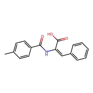 2-[(4-Methylbenzoyl)amino]-3-phenylprop-2-enoic acid structure