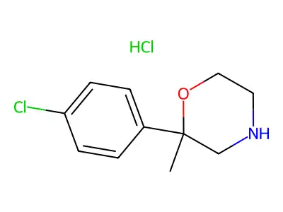 2-(4-Chlorophenyl)-2-methylmorpholine--hydrogen chloride (1/1) structure