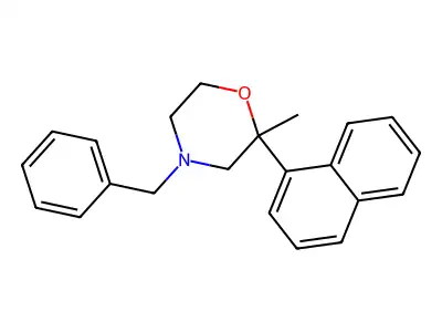 4-Benzyl-2-methyl-2-(naphthalen-1-yl)morpholine structure
