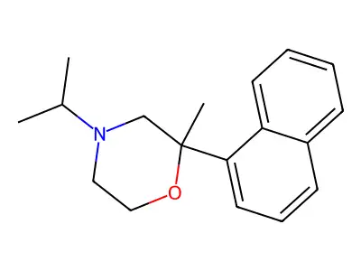 2-Methyl-2-(naphthalen-1-yl)-4-(propan-2-yl)morpholine structure