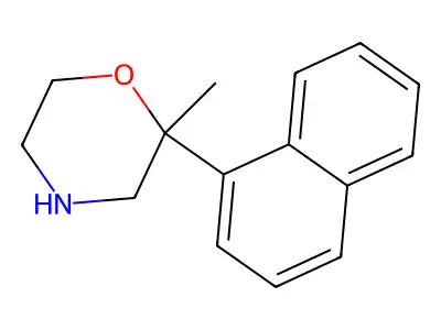 2-Methyl-2-(naphthalen-1-yl)morpholine structure