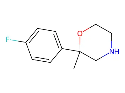 2-(4-Fluorophenyl)-2-methylmorpholine structure