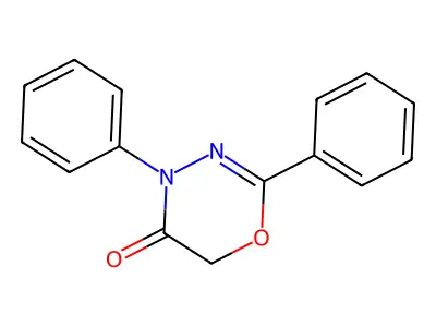 2,4-diphenyl-5,6-dihydro-4H-1,3,4-oxadiazin-5-one structure