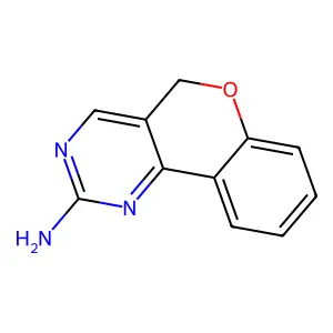 5H-色烯并[4,3-d]嘧啶-2-胺 structure