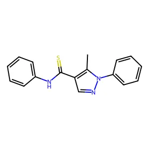 5-methyl-N,1-diphenyl-1H-pyrazole-4-carbothioamide structure