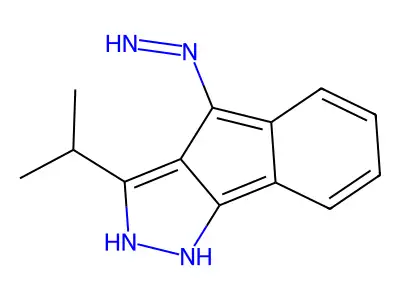 3-(Isopropyl)indeno[2,3-d]pyrazol-4-hydrazone structure