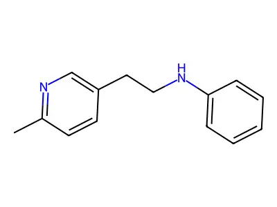 N-(2-(6-methylpyridin-3-yl)ethyl)aniline structure