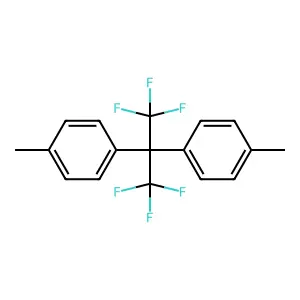 1,1'-(2,2,2-Trifluoro-1-(trifluoromethyl)ethylidene)bis(4-methylbenzene) structure