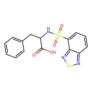 (2S)-2-(2,1,3-Benzothiadiazole-4-sulfonamido)-3-phenylpropanoic acid structure