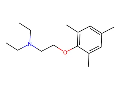 Triethylamine, 2-(mesityloxy)- structure