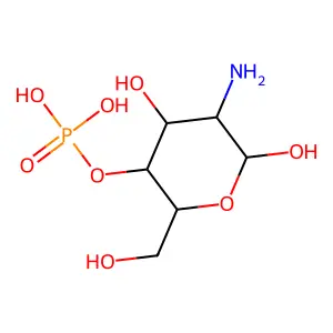 Glucosamine 4-Phosphate structure
