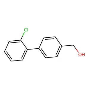 [4-(2-Chlorophenyl)phenyl]methanol structure