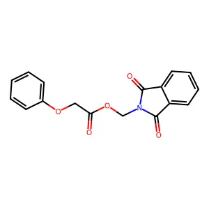 (1,3-Dioxoisoindolin-2-yl)methyl 2-phenoxyacetate structure