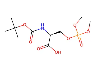 Boc-ser(PO3ME2)-OH structure