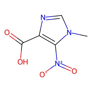 1-Methyl-5-nitro-1H-imidazole-4-carboxylic acid structure