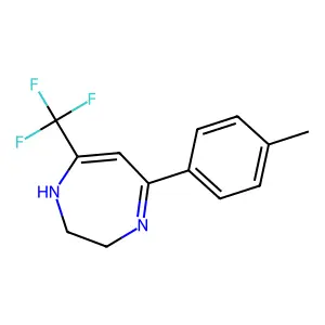 5-(4-methylphenyl)-7-(trifluoromethyl)-2,3-dihydro-1H-1,4-diazepine structure
