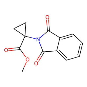 methyl 1-(1,3-dioxo-1,3-dihydro-2H-isoindol-2-yl)cyclopropanecarboxylate structure