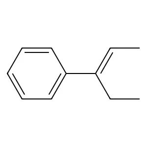 Pent-2-en-3-ylbenzene structure