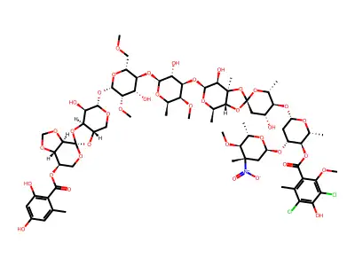 Everninomicin B sodium salt structure