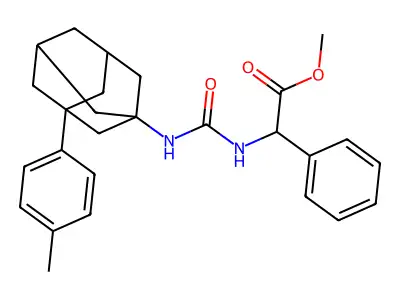 Methyl 2-({[3-(4-methylphenyl)adamantanyl]amino}carbonylamino)-2-phenylacetate structure